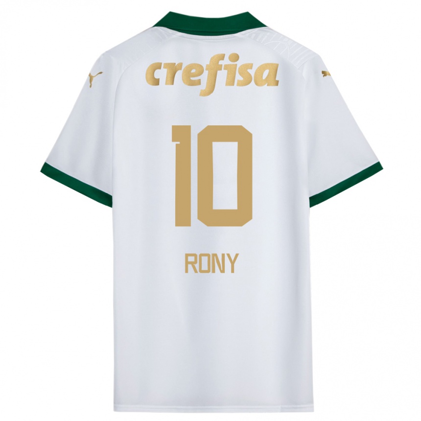 Niño Fútbol Camiseta Rony #10 Blanco Verde 2ª Equipación 2024/25 México