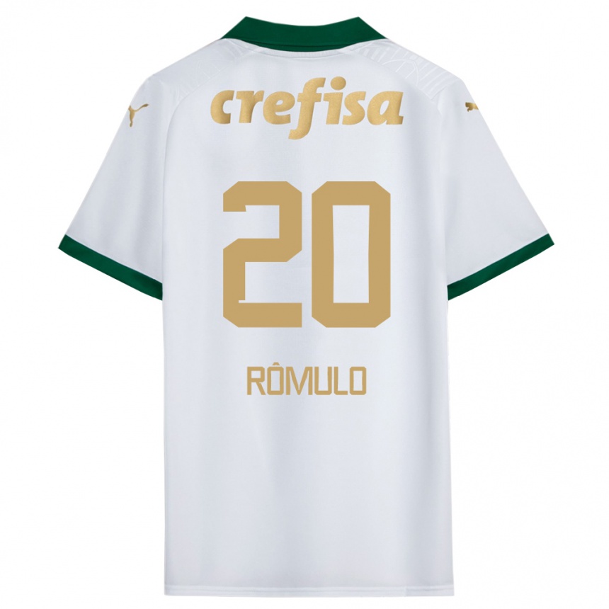 Niño Fútbol Camiseta Rômulo #20 Blanco Verde 2ª Equipación 2024/25 México