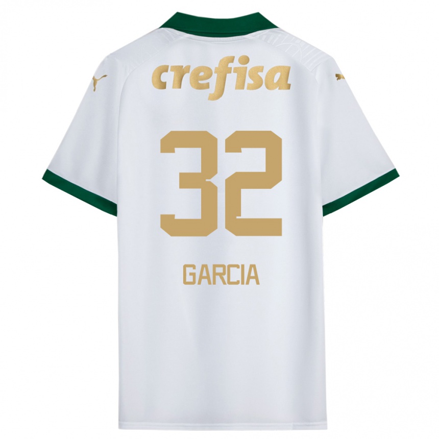 Niño Fútbol Camiseta Garcia #32 Blanco Verde 2ª Equipación 2024/25 México