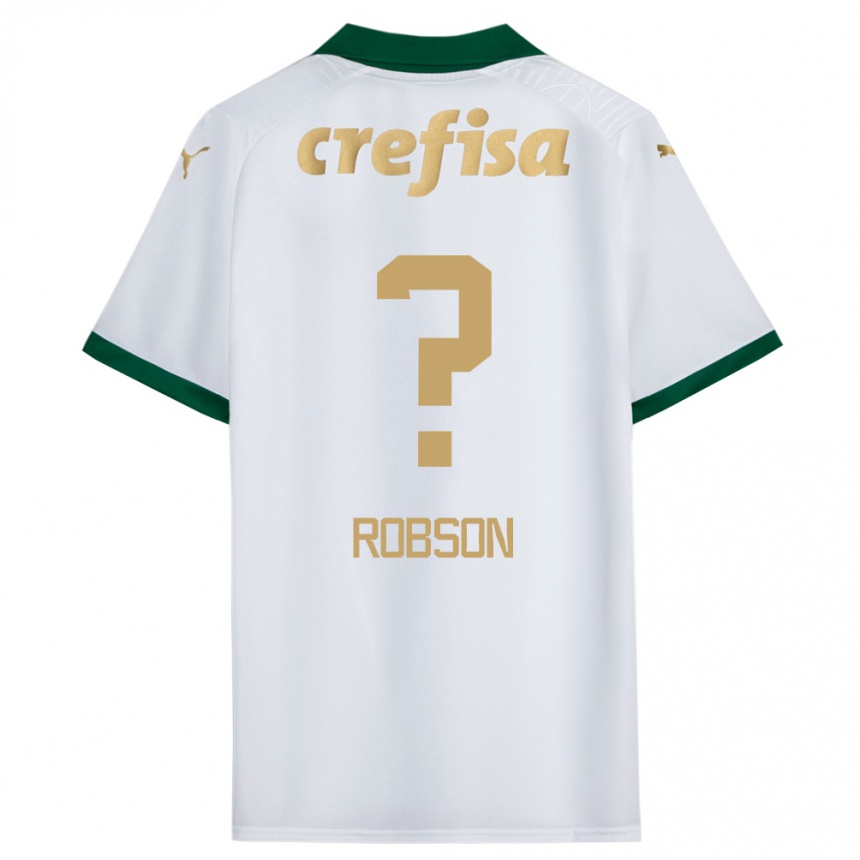 Niño Fútbol Camiseta Robson #0 Blanco Verde 2ª Equipación 2024/25 México