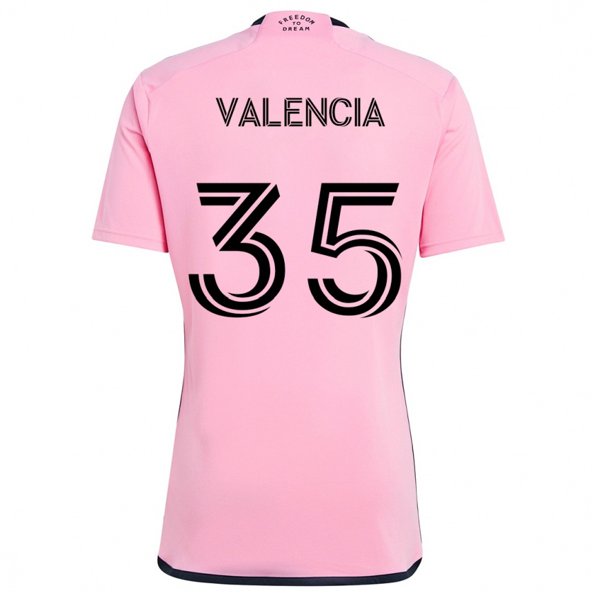 Hombre Fútbol Camiseta Felipe Valencia #35 Rosa 1ª Equipación 2024/25 México