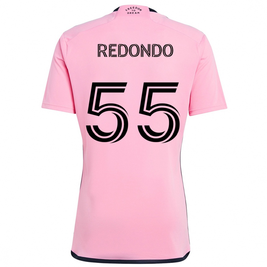 Hombre Fútbol Camiseta Federico Redondo #55 Rosa 1ª Equipación 2024/25 México