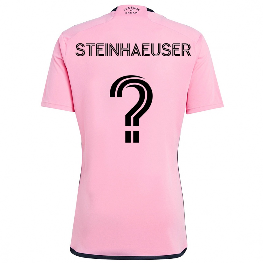 Hombre Fútbol Camiseta Marcus Steinhaeuser #0 Rosa 1ª Equipación 2024/25 México