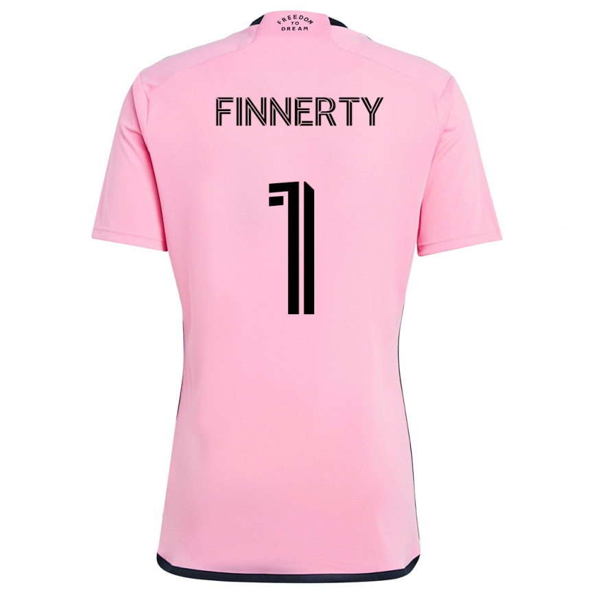 Hombre Fútbol Camiseta Owen Finnerty #1 Rosa 1ª Equipación 2024/25 México