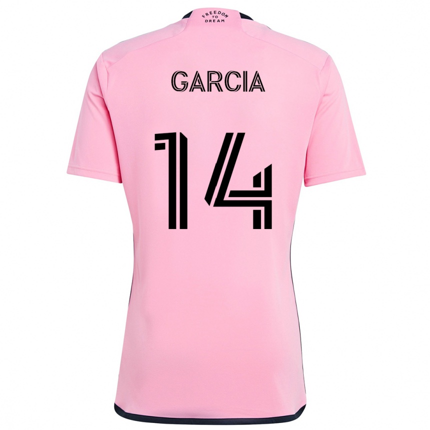 Hombre Fútbol Camiseta Santiago Garcia #14 Rosa 1ª Equipación 2024/25 México