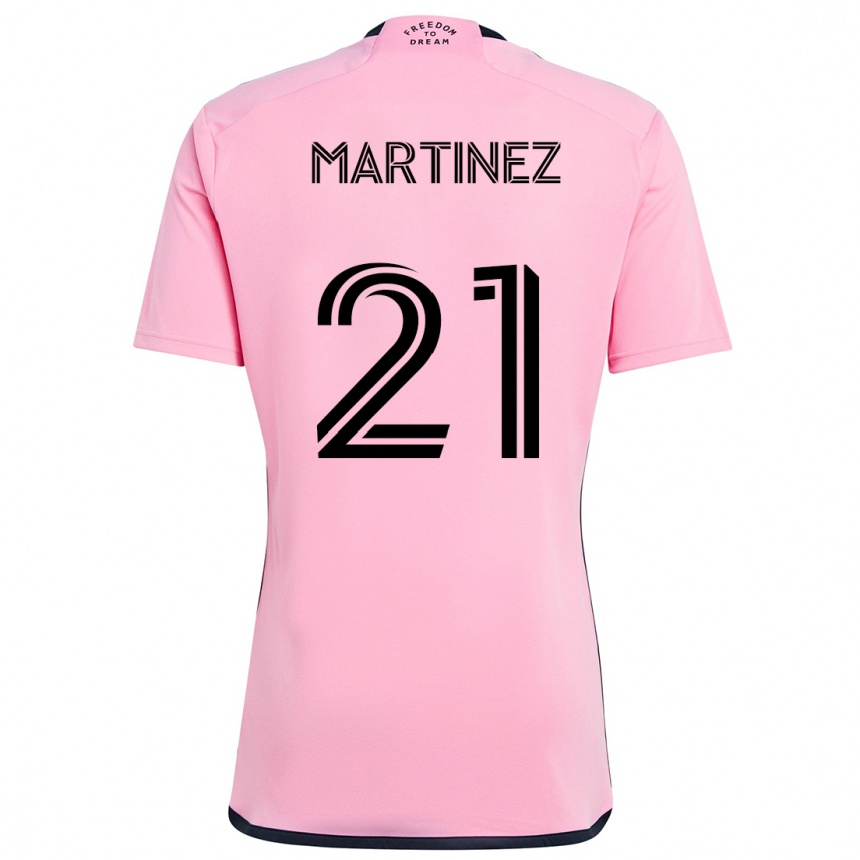 Hombre Fútbol Camiseta Derrek Martinez #21 Rosa 1ª Equipación 2024/25 México