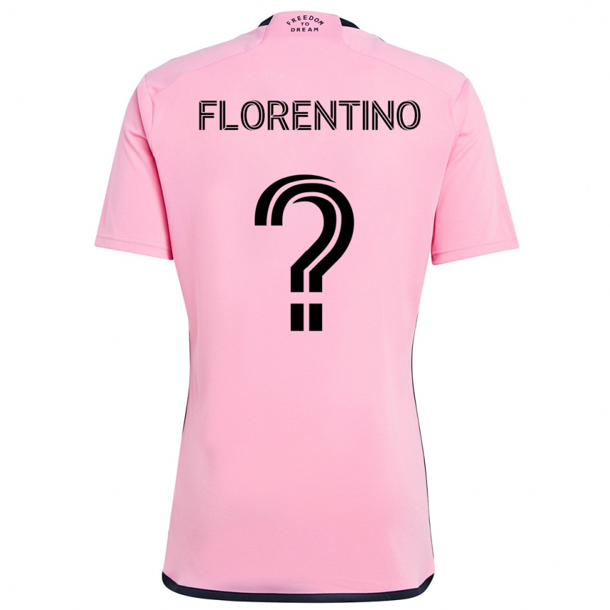 Hombre Fútbol Camiseta Gabriel Florentino #0 Rosa 1ª Equipación 2024/25 México