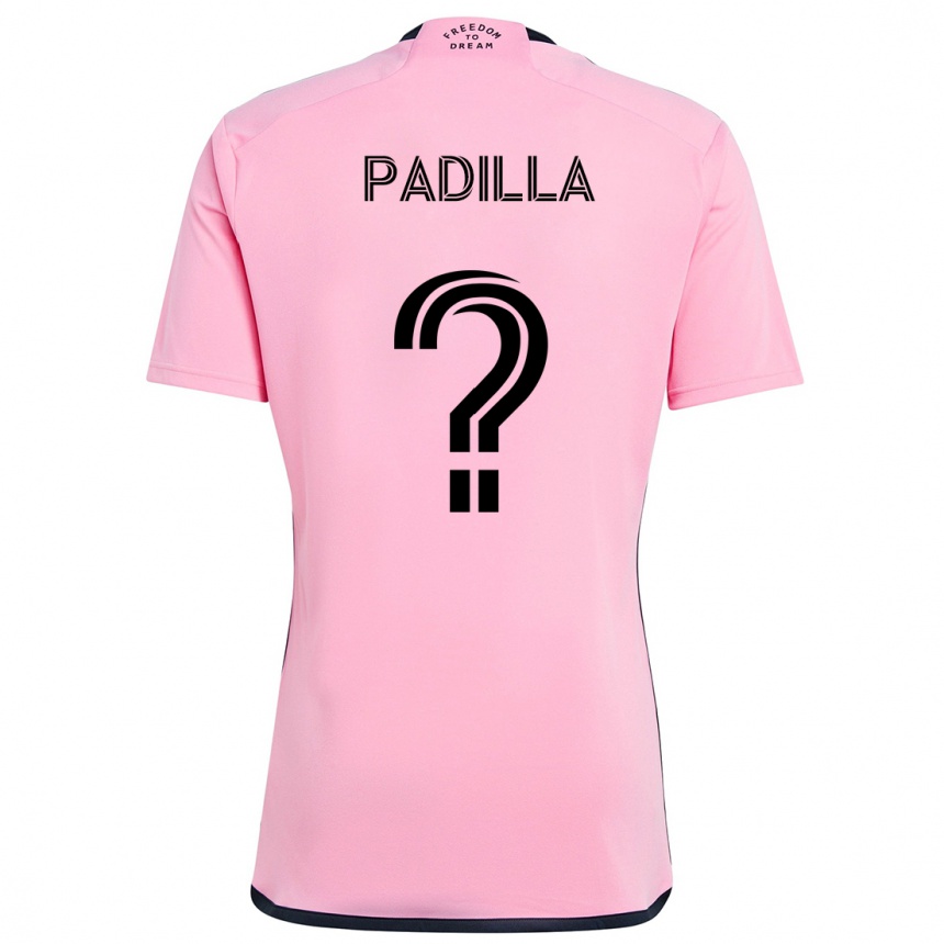 Hombre Fútbol Camiseta Leandro Padilla #0 Rosa 1ª Equipación 2024/25 México