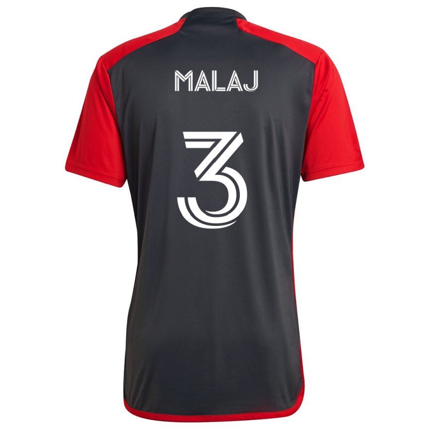 Hombre Fútbol Camiseta Albert Malaj #3 Rojo Grayn 1ª Equipación 2024/25 México