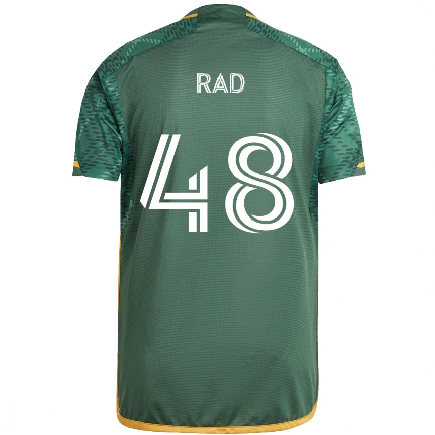 Hombre Fútbol Camiseta Kaveh Rad #48 Verde Naranja 1ª Equipación 2024/25 México