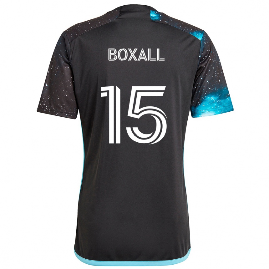 Hombre Fútbol Camiseta Michael Boxall #15 Azul Negro 1ª Equipación 2024/25 México