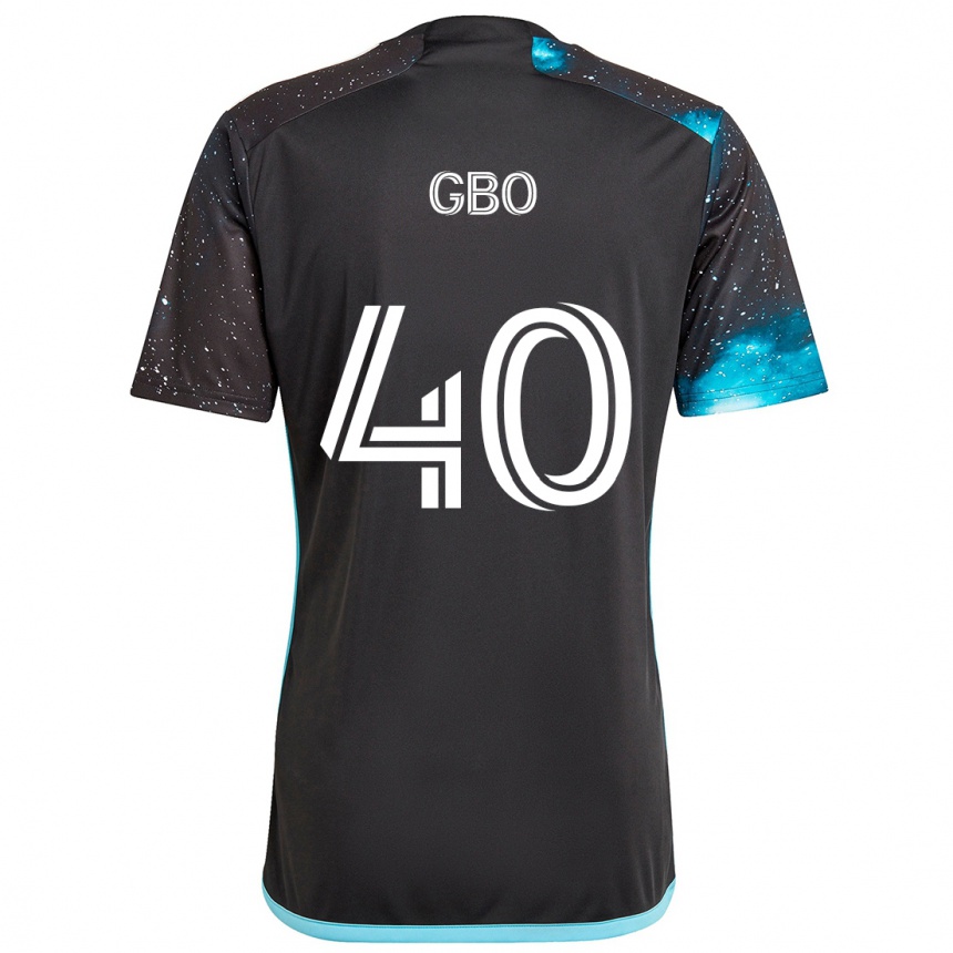 Hombre Fútbol Camiseta Cedrik Gbo #40 Azul Negro 1ª Equipación 2024/25 México