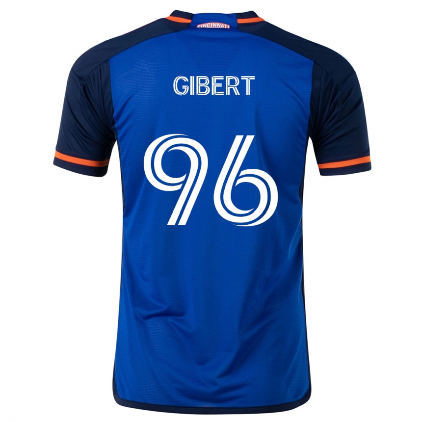 Hombre Fútbol Camiseta Gaël Gibert #96 Azul Blanco 1ª Equipación 2024/25 México