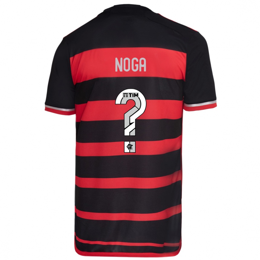 Hombre Fútbol Camiseta Gabriel Noga #0 Negro Rojo 1ª Equipación 2024/25 México