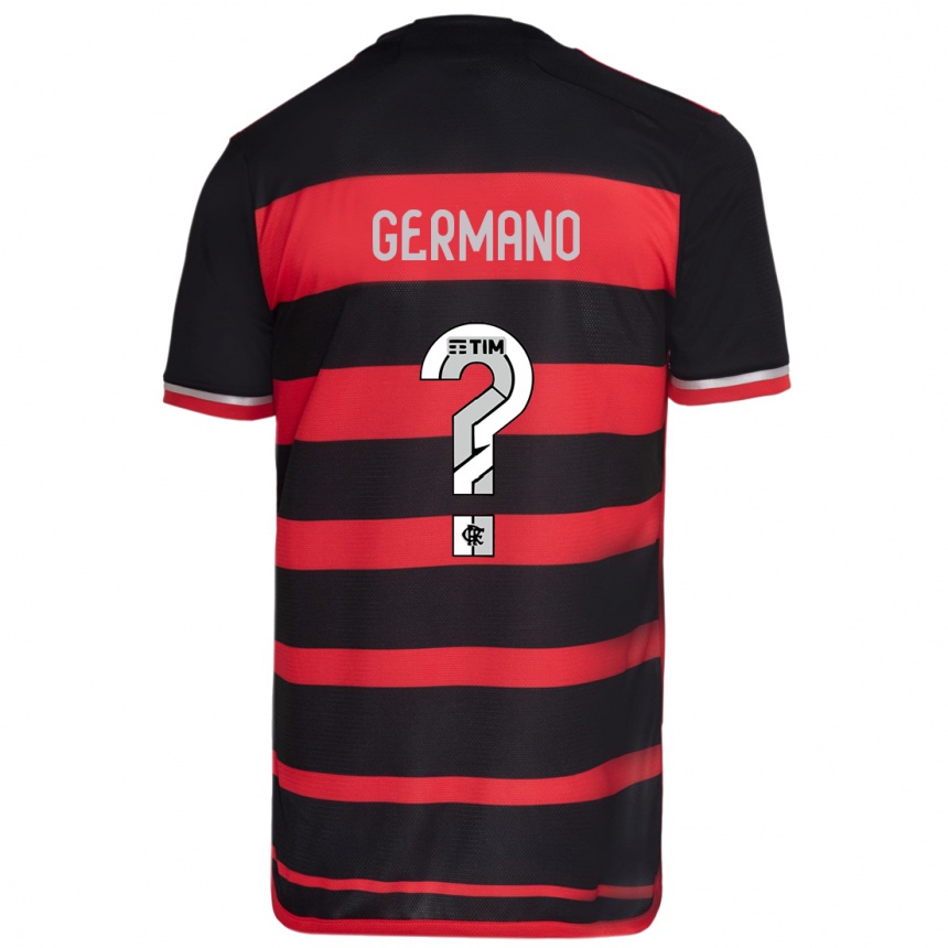 Hombre Fútbol Camiseta Germano #0 Negro Rojo 1ª Equipación 2024/25 México