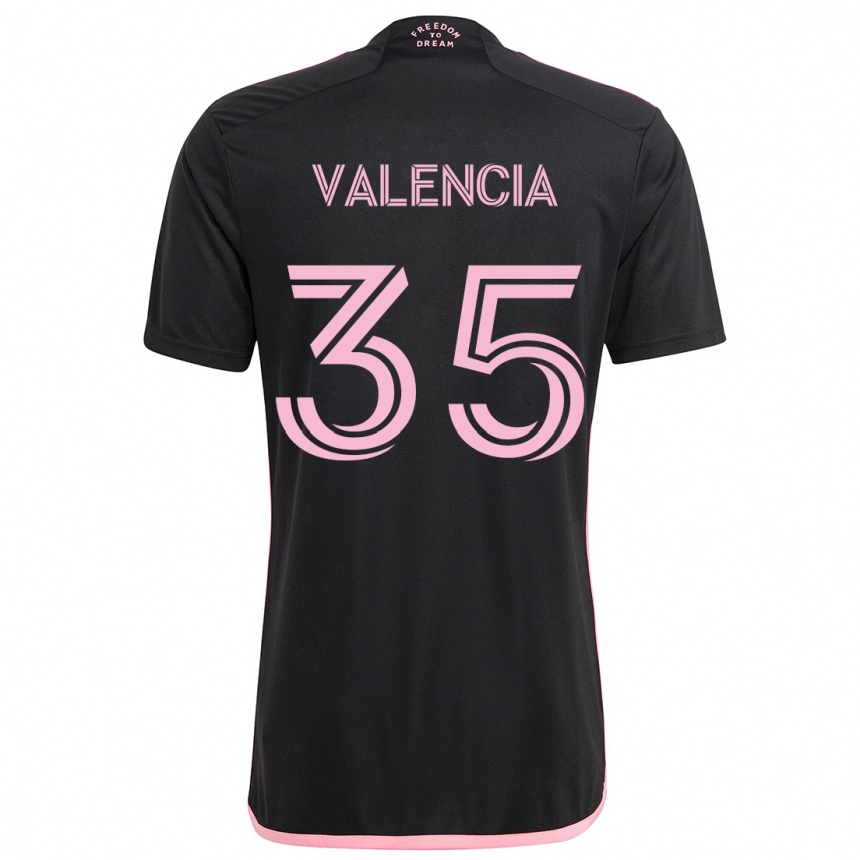 Hombre Fútbol Camiseta Felipe Valencia #35 Negro 2ª Equipación 2024/25 México