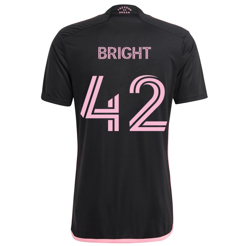 Hombre Fútbol Camiseta Yannick Bright #42 Negro 2ª Equipación 2024/25 México