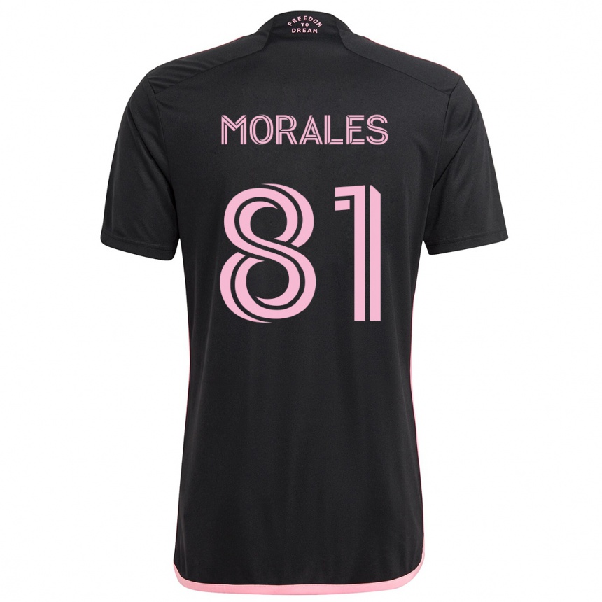 Hombre Fútbol Camiseta Santiago Morales #81 Negro 2ª Equipación 2024/25 México