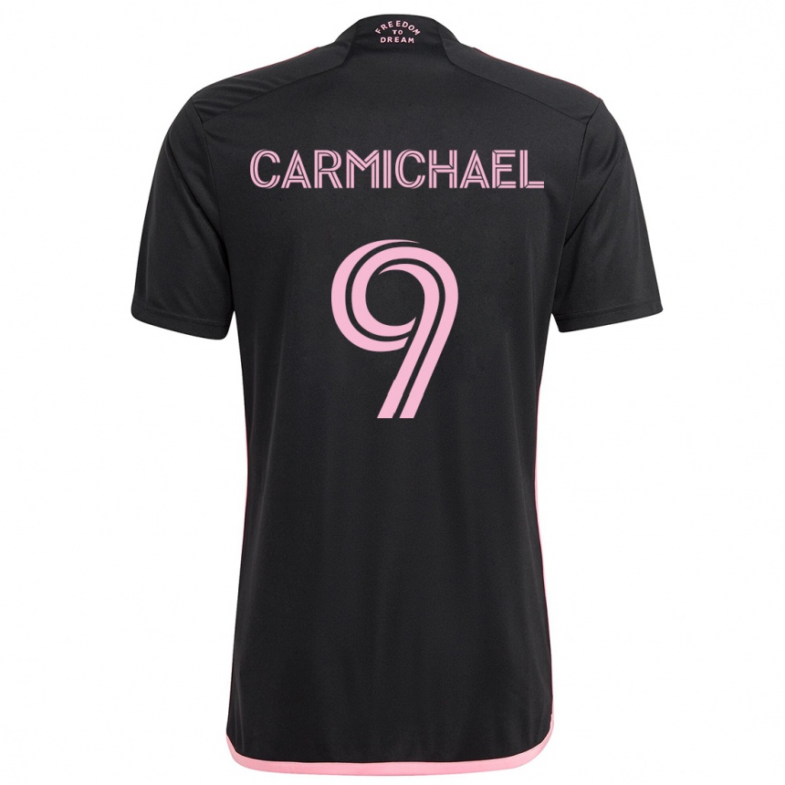 Hombre Fútbol Camiseta Ryan Carmichael #9 Negro 2ª Equipación 2024/25 México