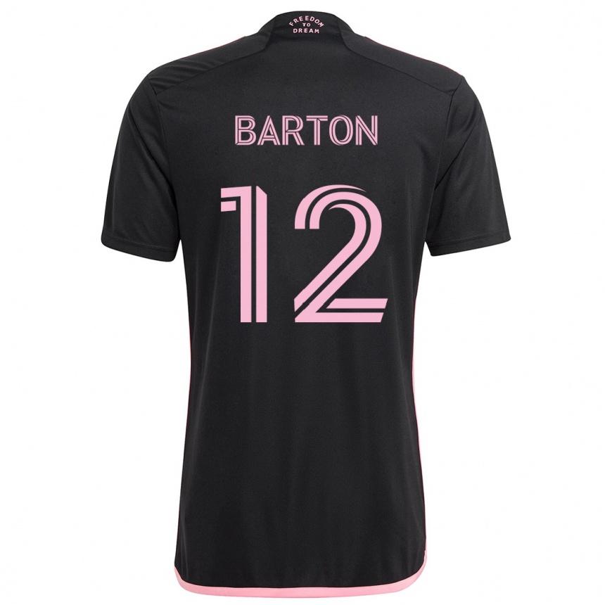 Hombre Fútbol Camiseta Tye Barton #12 Negro 2ª Equipación 2024/25 México