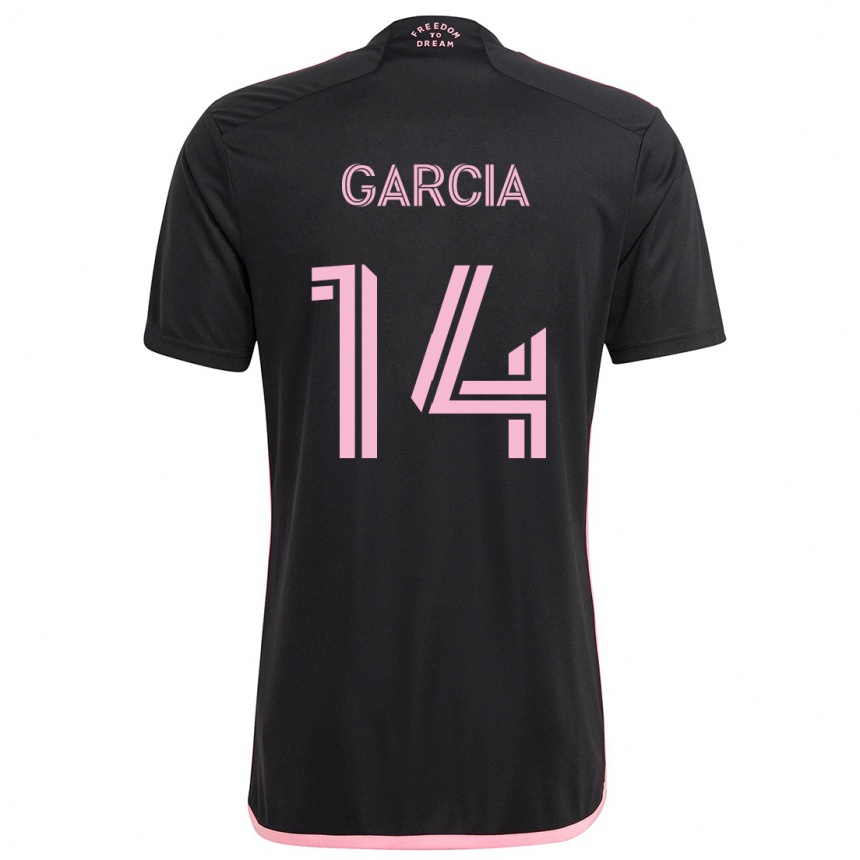 Hombre Fútbol Camiseta Santiago Garcia #14 Negro 2ª Equipación 2024/25 México