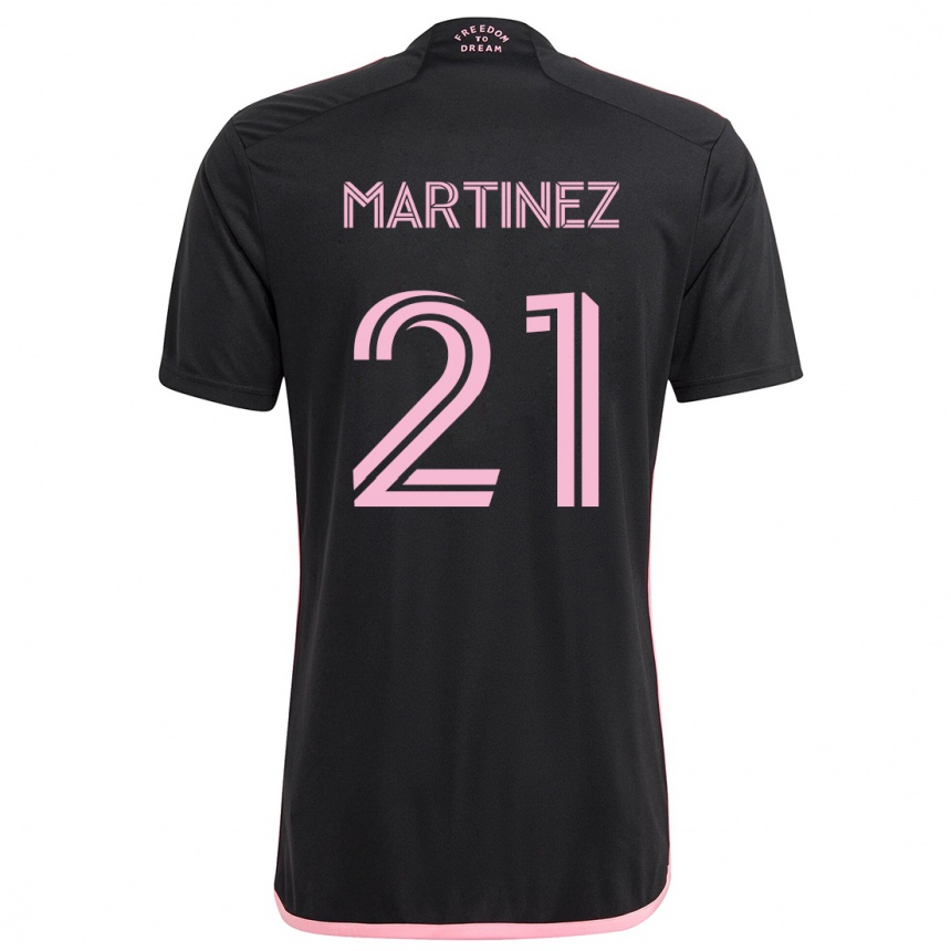 Hombre Fútbol Camiseta Derrek Martinez #21 Negro 2ª Equipación 2024/25 México