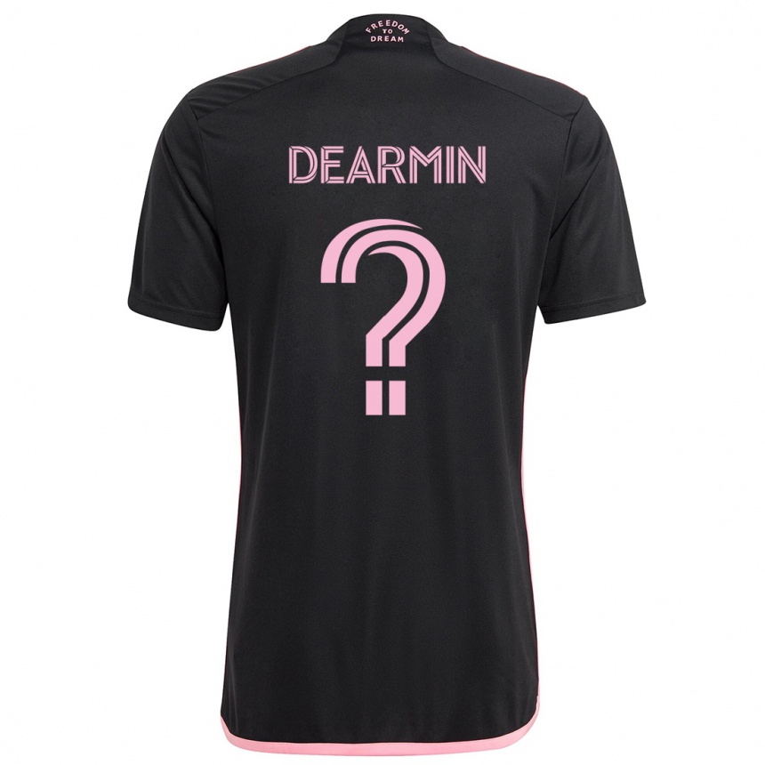 Hombre Fútbol Camiseta Nash Dearmin #0 Negro 2ª Equipación 2024/25 México