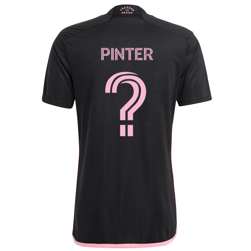 Hombre Fútbol Camiseta Daniel Pinter #0 Negro 2ª Equipación 2024/25 México