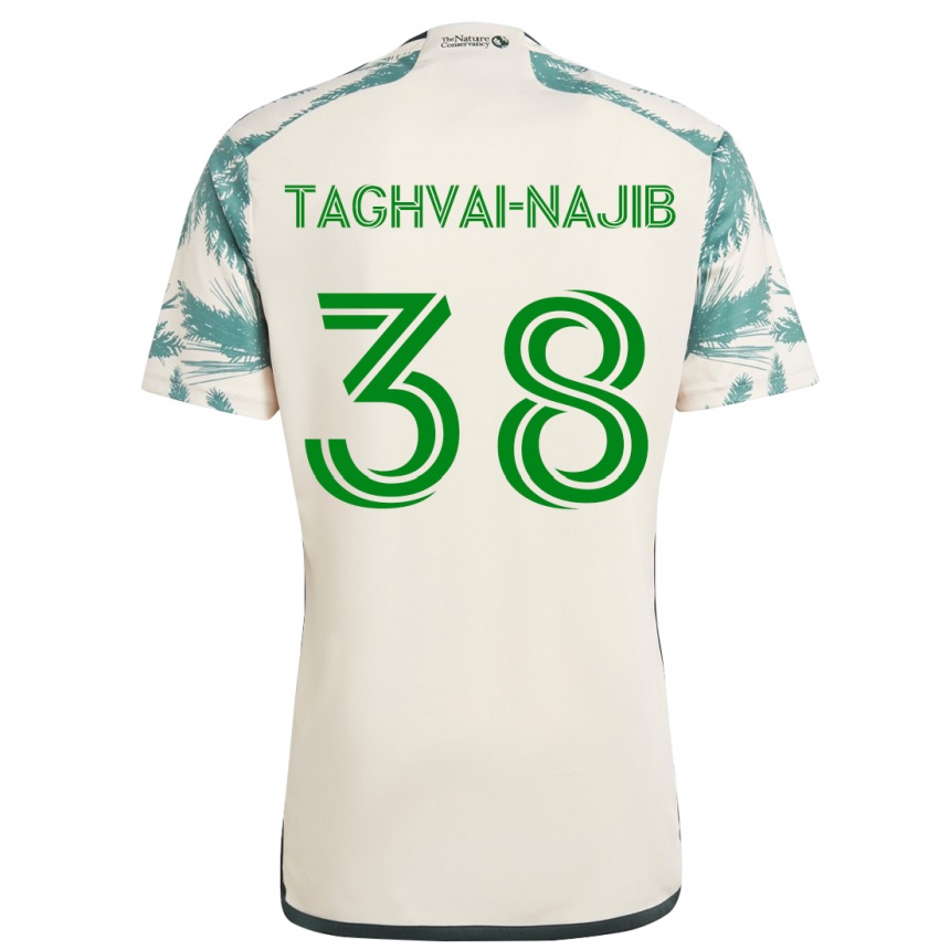 Hombre Fútbol Camiseta Braxton Taghvai-Najib #38 Beige Marrón 2ª Equipación 2024/25 México