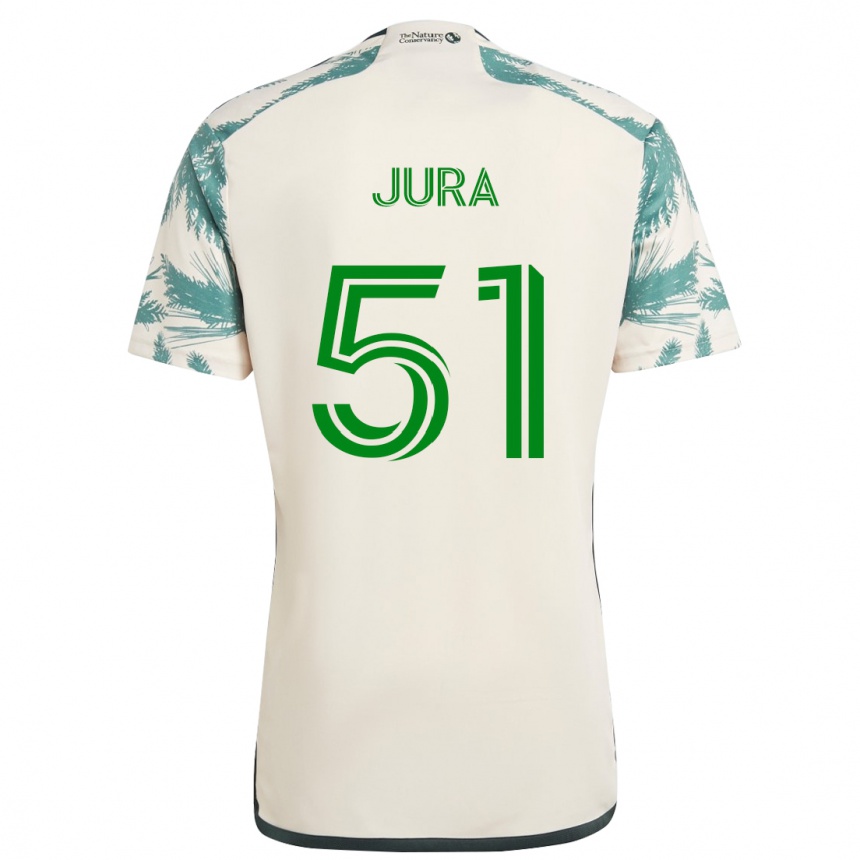 Hombre Fútbol Camiseta Sawyer Jura #51 Beige Marrón 2ª Equipación 2024/25 México