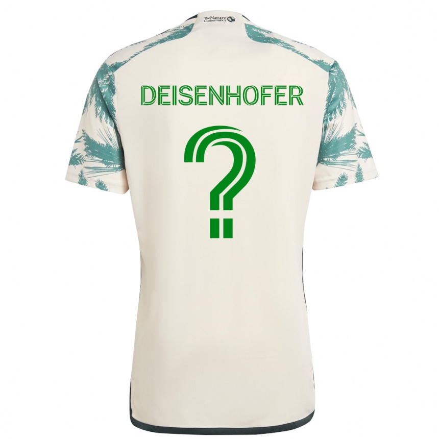 Hombre Fútbol Camiseta Maximilian Deisenhofer #0 Beige Marrón 2ª Equipación 2024/25 México