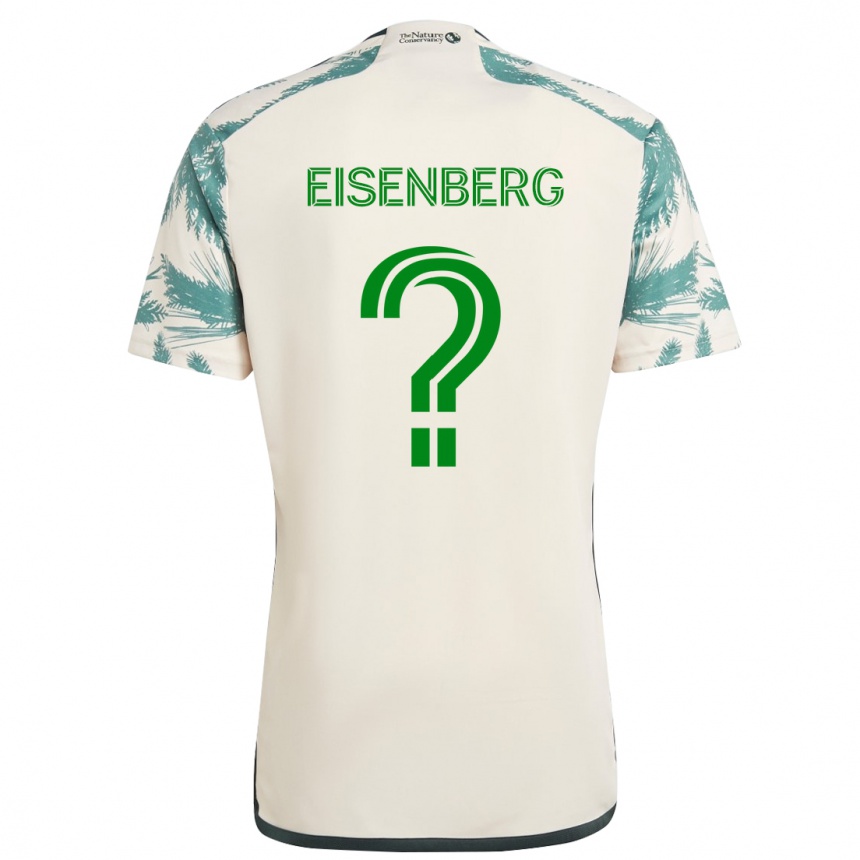 Hombre Fútbol Camiseta Max Eisenberg #0 Beige Marrón 2ª Equipación 2024/25 México