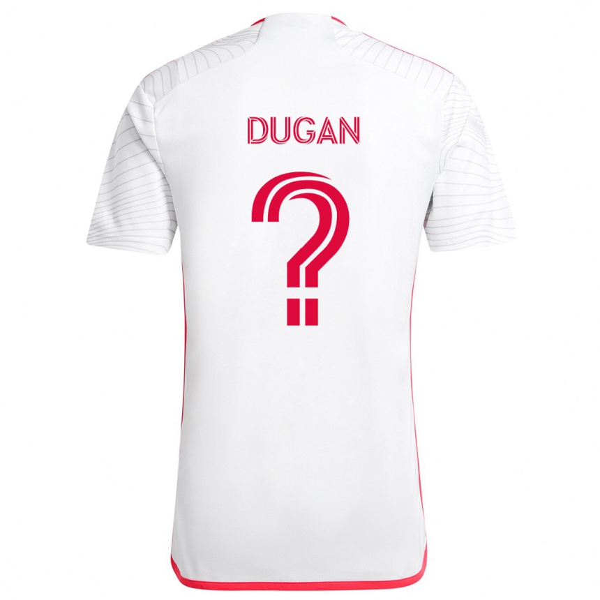 Hombre Fútbol Camiseta Ryan Dugan #0 Blanco Rojo 2ª Equipación 2024/25 México