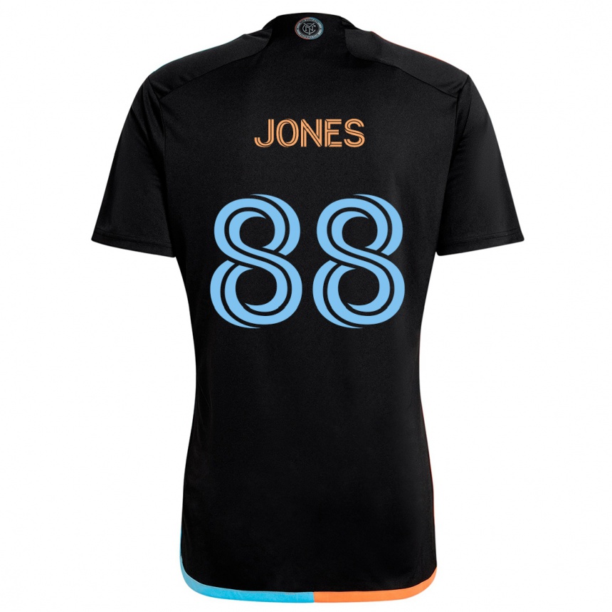 Hombre Fútbol Camiseta Malachi Jones #88 Negro Naranja Azul 2ª Equipación 2024/25 México