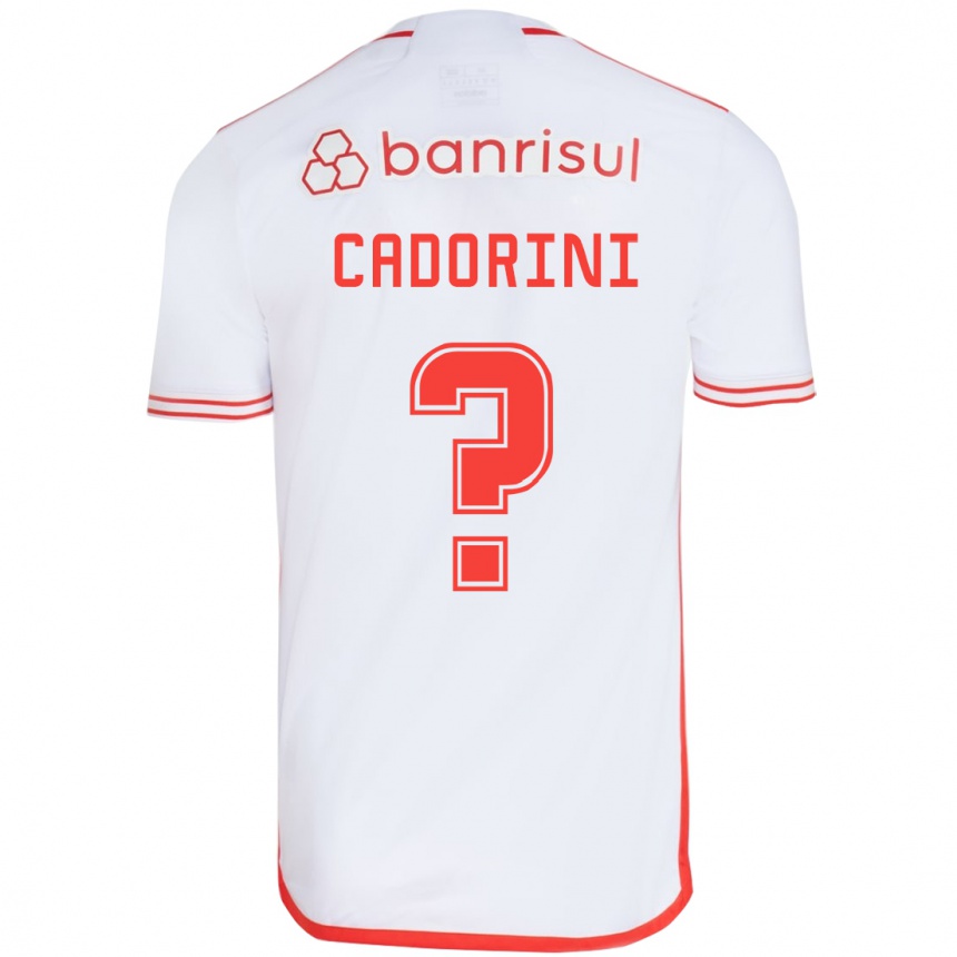 Hombre Fútbol Camiseta Matheus Cadorini #0 Blanco Rojo 2ª Equipación 2024/25 México