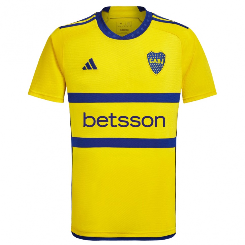 Hombre Fútbol Camiseta Thomás Bentancor #14 Amarillo Azul 2ª Equipación 2024/25 México