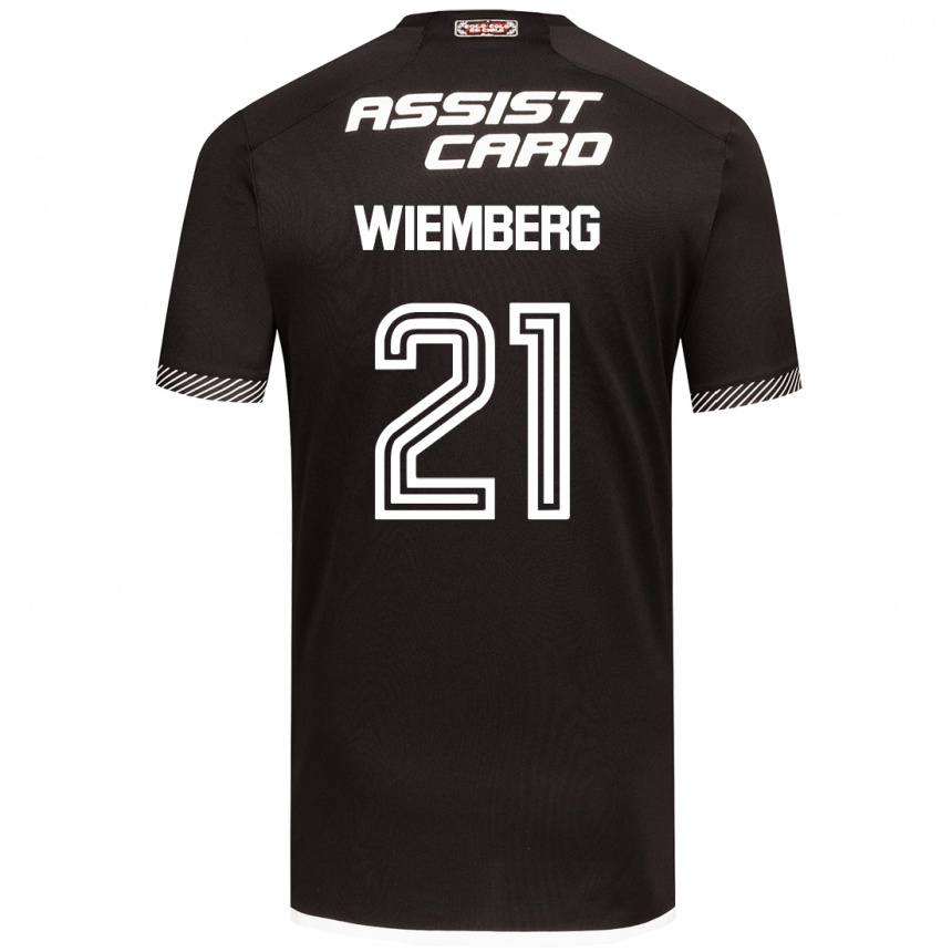 Hombre Fútbol Camiseta Erick Wiemberg #21 Blanco Negro 2ª Equipación 2024/25 México