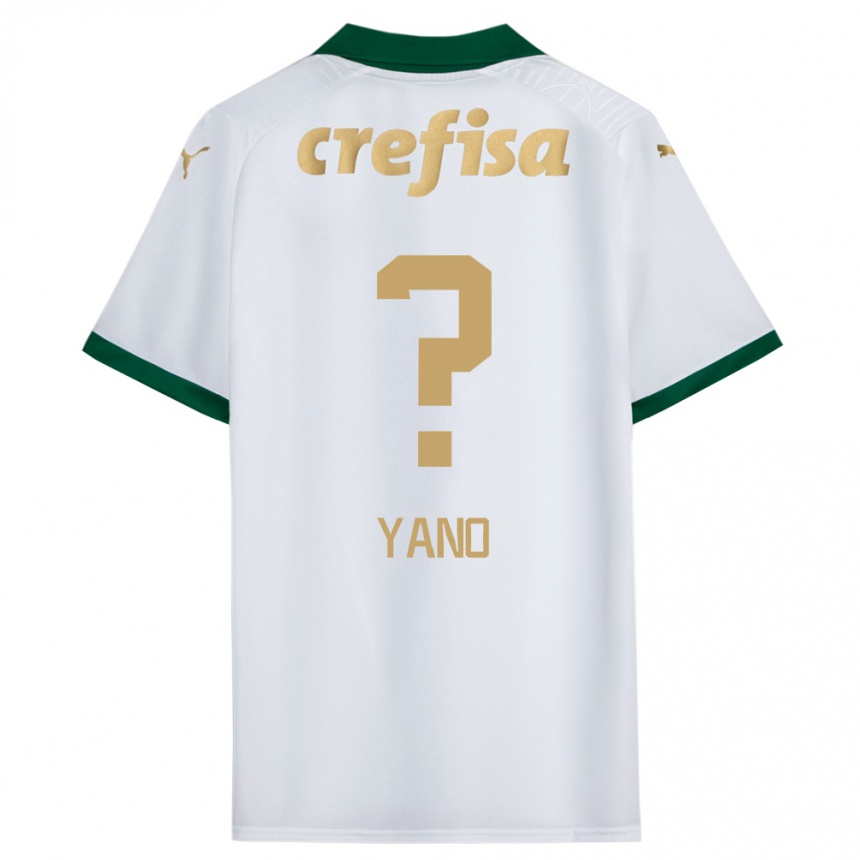 Hombre Fútbol Camiseta Luiz Yano #0 Blanco Verde 2ª Equipación 2024/25 México