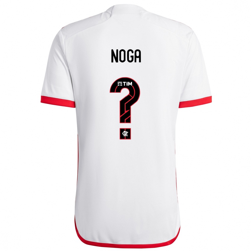 Hombre Fútbol Camiseta Gabriel Noga #0 Blanco Rojo 2ª Equipación 2024/25 México