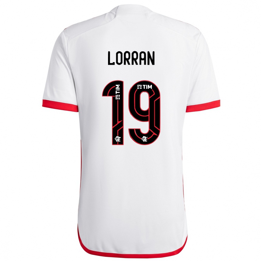 Hombre Fútbol Camiseta Lorran #19 Blanco Rojo 2ª Equipación 2024/25 México