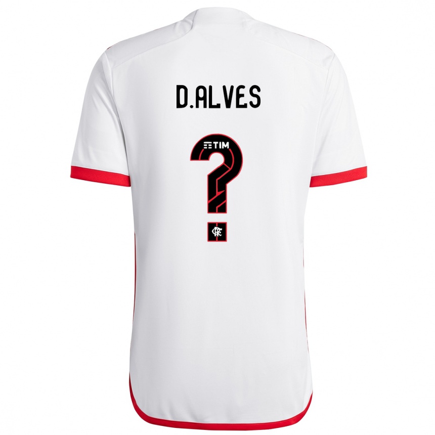 Hombre Fútbol Camiseta Dyogo Alves #0 Blanco Rojo 2ª Equipación 2024/25 México