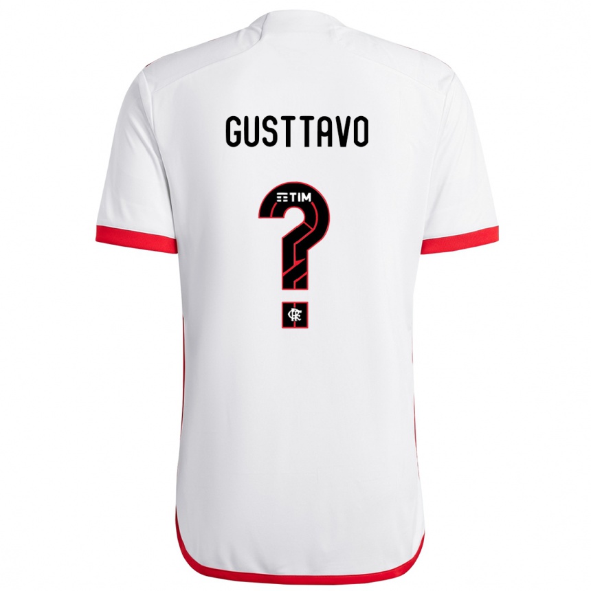 Hombre Fútbol Camiseta Gusttavo #0 Blanco Rojo 2ª Equipación 2024/25 México