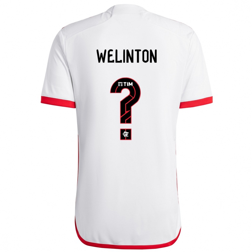 Hombre Fútbol Camiseta Zé Welinton #0 Blanco Rojo 2ª Equipación 2024/25 México