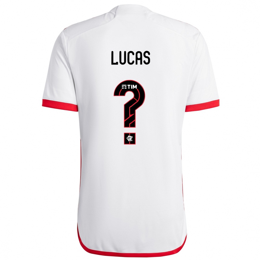 Hombre Fútbol Camiseta Rayan Lucas #0 Blanco Rojo 2ª Equipación 2024/25 México