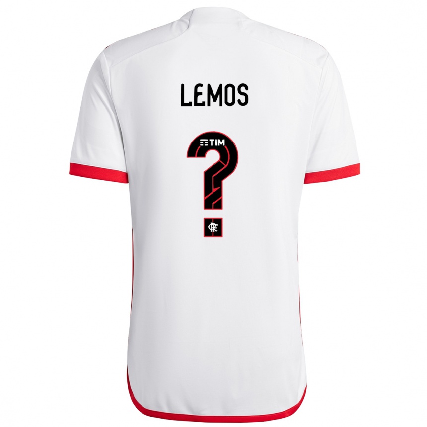 Hombre Fútbol Camiseta Pedro Lemos #0 Blanco Rojo 2ª Equipación 2024/25 México