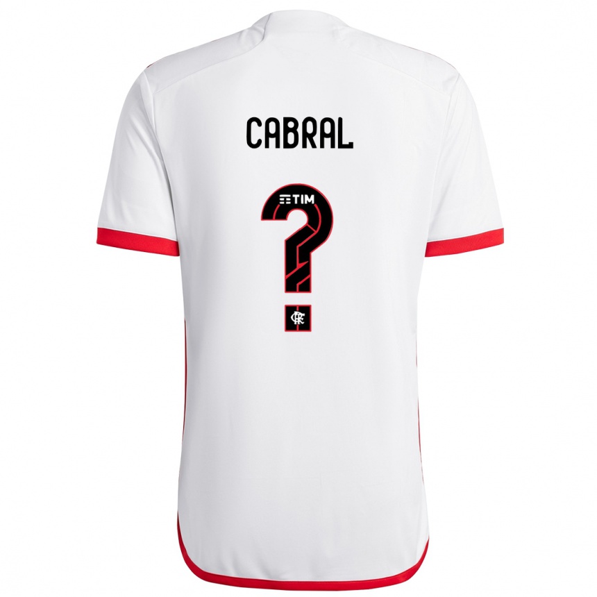 Hombre Fútbol Camiseta Daniel Cabral #0 Blanco Rojo 2ª Equipación 2024/25 México