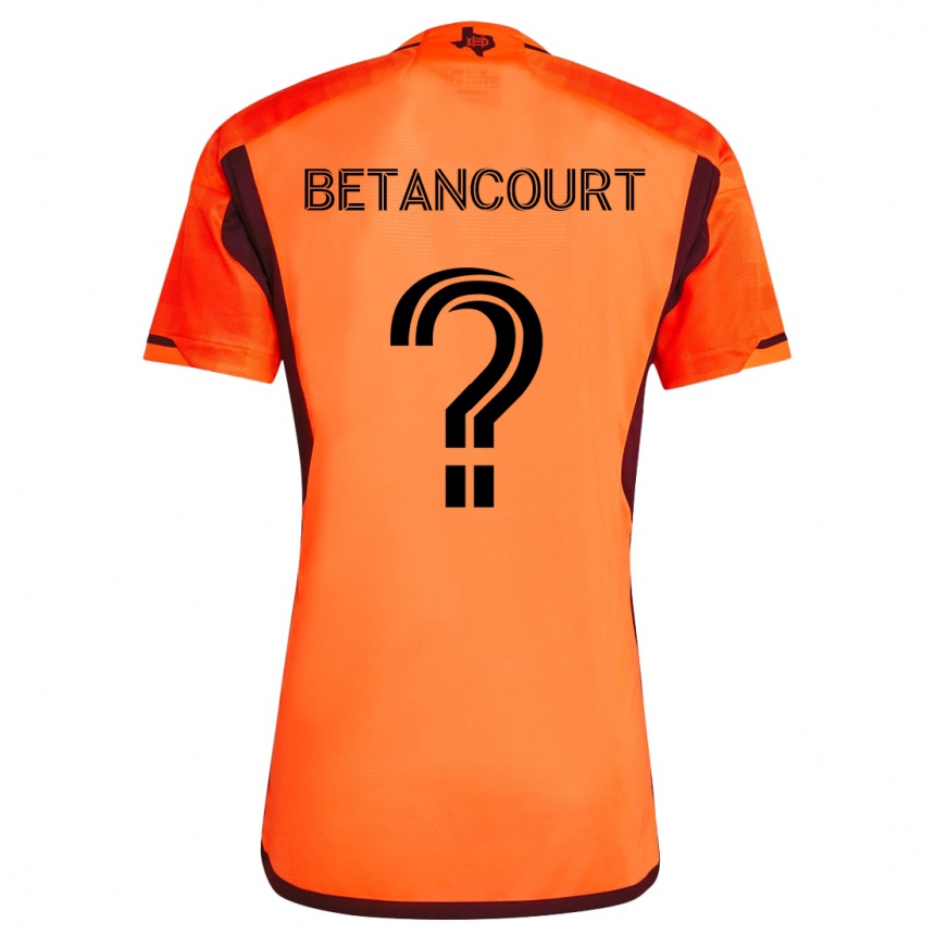 Mujer Fútbol Camiseta Noah Betancourt #0 Naranja Negro 1ª Equipación 2024/25 México