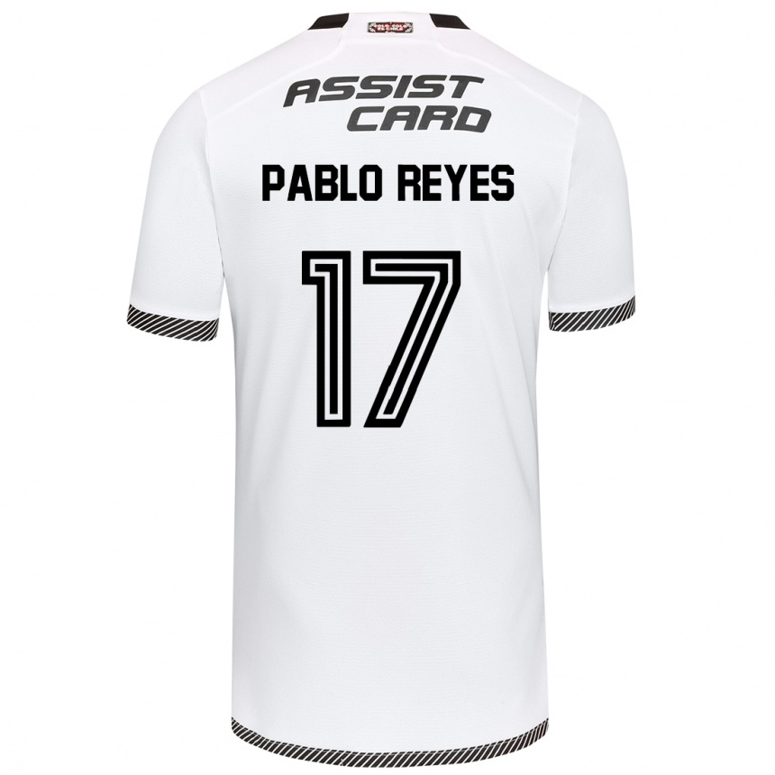 Mujer Fútbol Camiseta Juan Pablo Reyes #17 Blanco Negro 1ª Equipación 2024/25 México