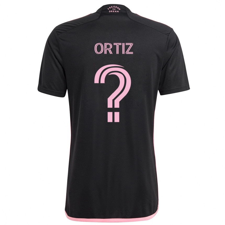 Mujer Fútbol Camiseta Cristian Ortiz #0 Negro 2ª Equipación 2024/25 México