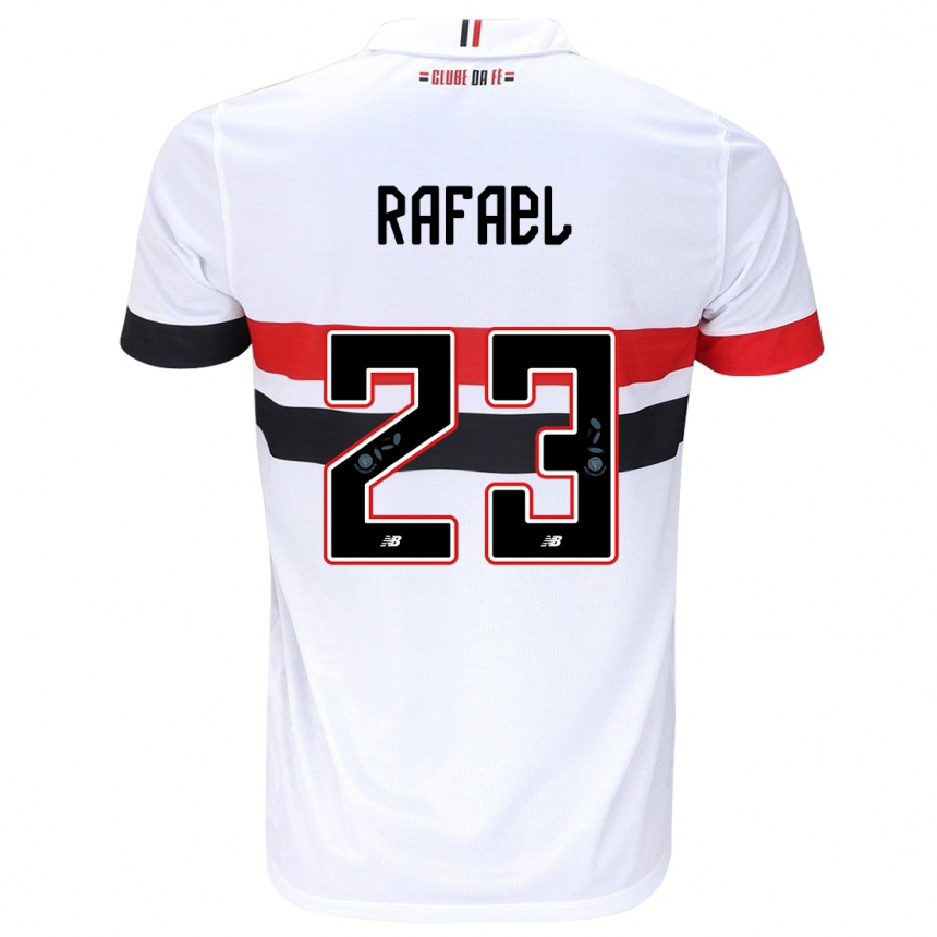 Niño Fútbol Camiseta Rafael #23 Blanco Rojo Negro 1ª Equipación 2024/25 México